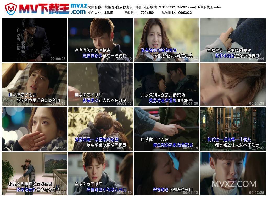 黄艳磊-自从你走后_国语_流行歌曲_MB108757